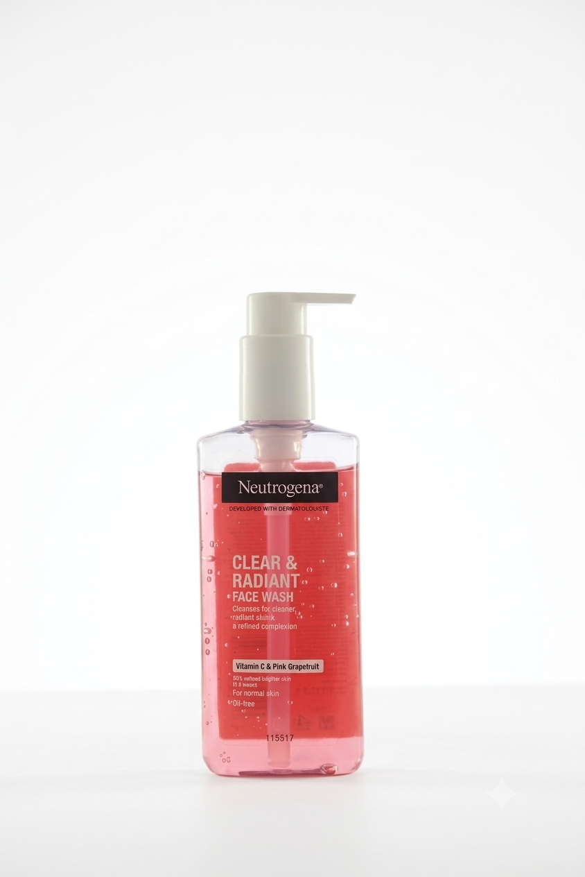 شوینده گریپ فروت نیتروژینا Clear & Radiant face wash Grapefruit & Vitamin c Neutrogena